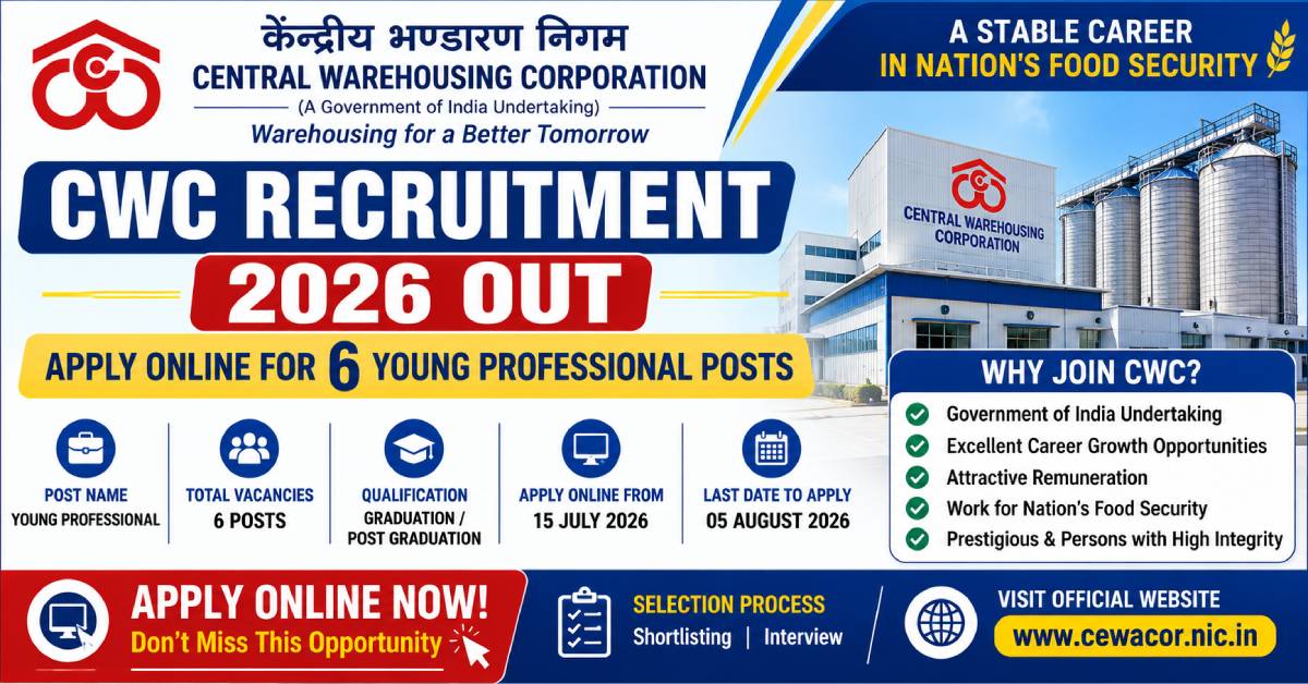 CWC Young Professional Recruitment 2026